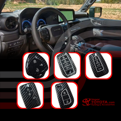 Funda de Polimero de Alta Resistencia para llave de Toyota Efecto Fibra de Carbono
