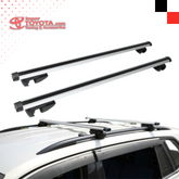 Barras paralelas en Aluminio para techo Plateado