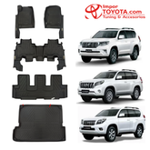 Tapete termoformado 5D- Toyota Prado 1+2+3 fila+baul 2010/2024