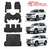 Tapete Termoformado 5D Toyota Prado 1+2+3 Fila y Baúl 2010-2024 - Importoyota