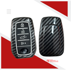 Funda de Polimero de Alta Resistencia para llave de Toyota Efecto Fibra de Carbono