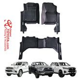 Tapete termoformado 5D - Toyota Hilux Revo/Rocco 2016 / 2024