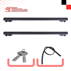 Barras paralelas en Aluminio para techo color Negro