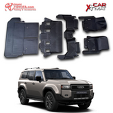 Tapete termoformado Toyota Prado LC250 1+2+3fila+baul 2025