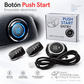 Botón Push Start encendido electrónico Toyota con 2 llaves logo original y caja - Importoyota Colombia