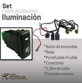 Set Boton y accesorios electricos para iluminacion