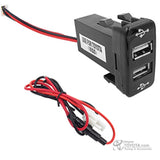 Cargador dual USB para Botones Toyota - vista 2 - Importoyota Colombia