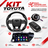 Kit Upgrade Interior para Toyota - volante deportivo GR, botón de encendido, llave inteligente y radio multimedia - Importoyota Colombia