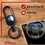 Llavero mosqueta gancho metal logotipo Toyota - Importoyota Colombia