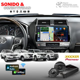 Radio Android 14 para Toyota 4Runner 2012-2024 - sonido y conectividad CarPlay / Android Auto - Importoyota