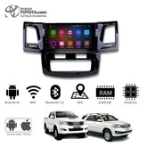 Radio Android 14 para Toyota Fortuner / Hilux 2006-2016 - pantalla 9 pulgadas con marco, WiFi, GPS, Bluetooth - Importoyota