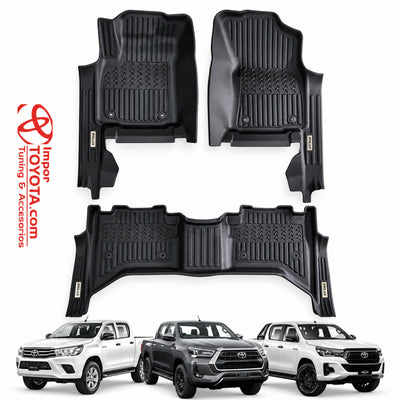 Tapete termoformado 5D - Toyota Hilux Revo/Rocco 2016 / 2024