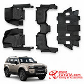 Tapete termoformado 5D Toyota Prado LC250 1+2+3 fila - juego completo 1era, 2da y 3era fila - Importoyota