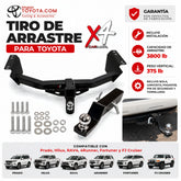 Tiro de arrastre X4 para Toyota: 3800 lb de arrastre, incluye bola, lengüeta, pasador, tornillería e instalación