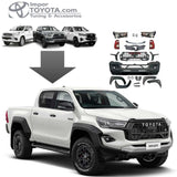 Transformacion Cambio de Frente Toyota Hilux 2016-2024 a GR Sport - Importoyota Colombia