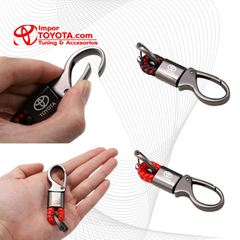 Llavero Toyota Metálico Tipo Candado con Cordón