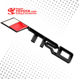 Emblema Bandera TRD Polímero Alto Relieve - vista 3 - Importoyota Colombia