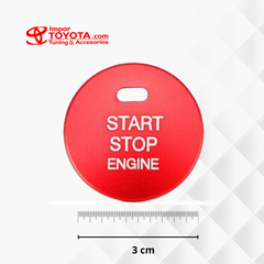 Tapa de Botón de Arranque / encendido de Motor de Aluminio