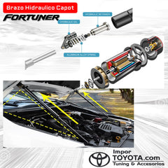 Brazo Hidraulico Para Capot Toyota Fortuner 2008/2016