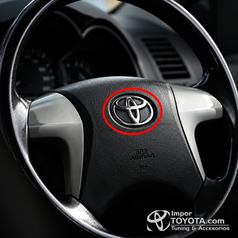 Emblema de Timon Cabrilla Toyota Fortuner Hilux - Importoyota Colombia