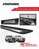 Bisel Protector de Puerta para Fortuner marcado Gris - Negro - vista 2 - Importoyota Colombia