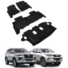 Load image into Gallery viewer, Tapete termoformado Toyota Fortuner 1+2+3  Fila 2016 / 2024