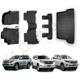Tapete termoformado Toyota Prado 1+2+3+baul Fila 2010 /2024