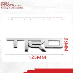 Emblema TRD Metalico en Alto Relieve
