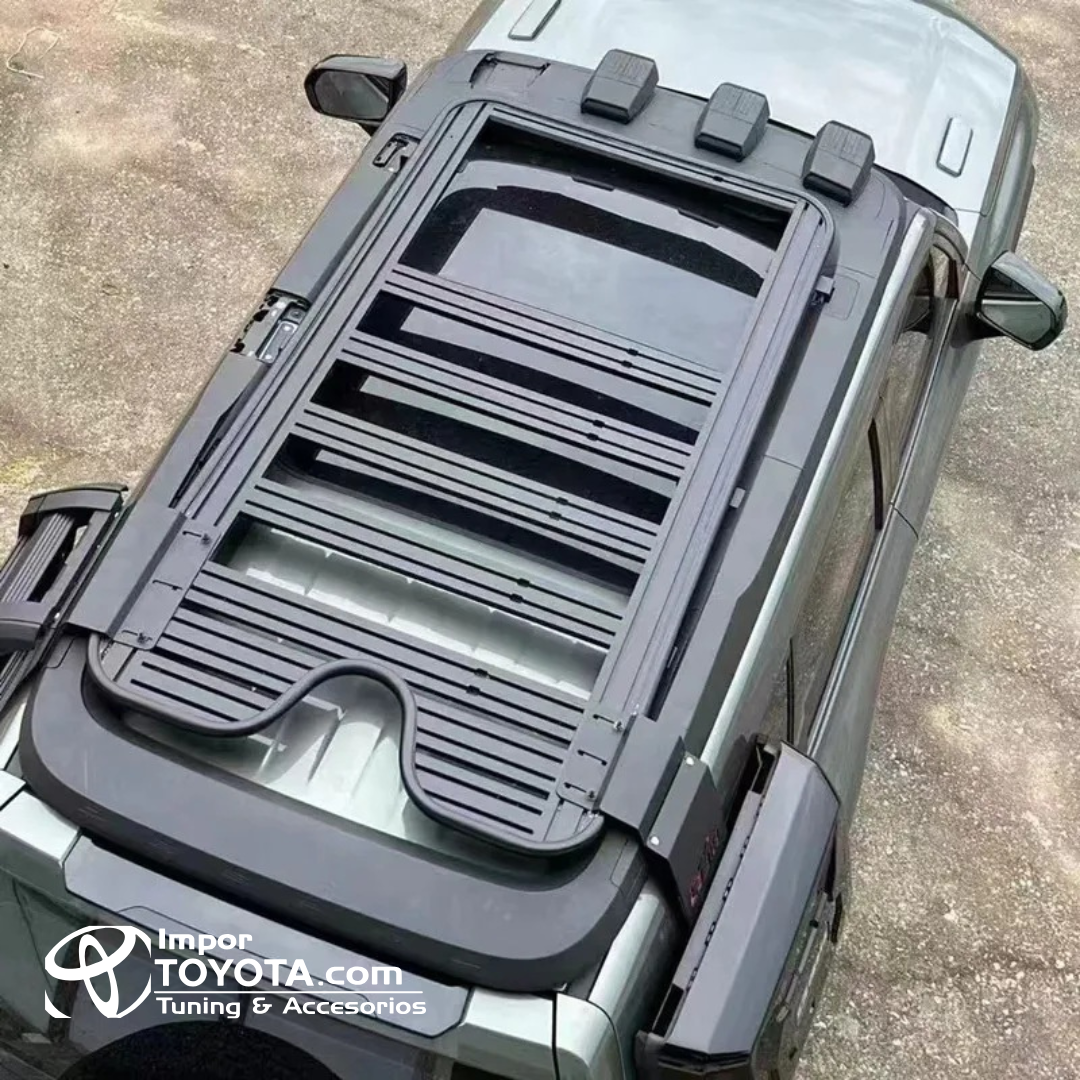 Parrilla con escalera lateral Aluminio - Toyota Prado LC250 2024/2025+