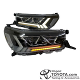 Farolas Lexus para Toyota Hilux 2021/2024+ - vista 2 - Importoyota Colombia
