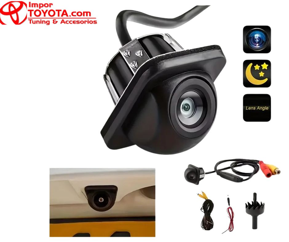 Cámara Domo HD 180° Reversa Universal para Toyota