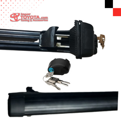 Barras paralelas en Aluminio para techo color Negro