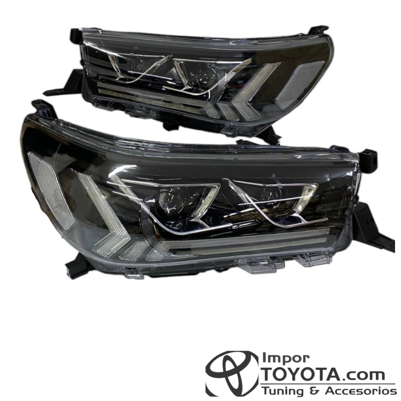 Farolas Lexus para Toyota Hilux 2021/2024+ - vista 3 - Importoyota Colombia