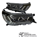 Farolas Lexus para Toyota Hilux 2021/2024+ - vista 3 - Importoyota Colombia
