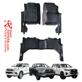 Tapete Termoformado 5D Toyota Hilux Revo Rocco 2016-2024 - Importoyota