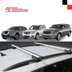 Barras paralelas en Aluminio para techo Plateado