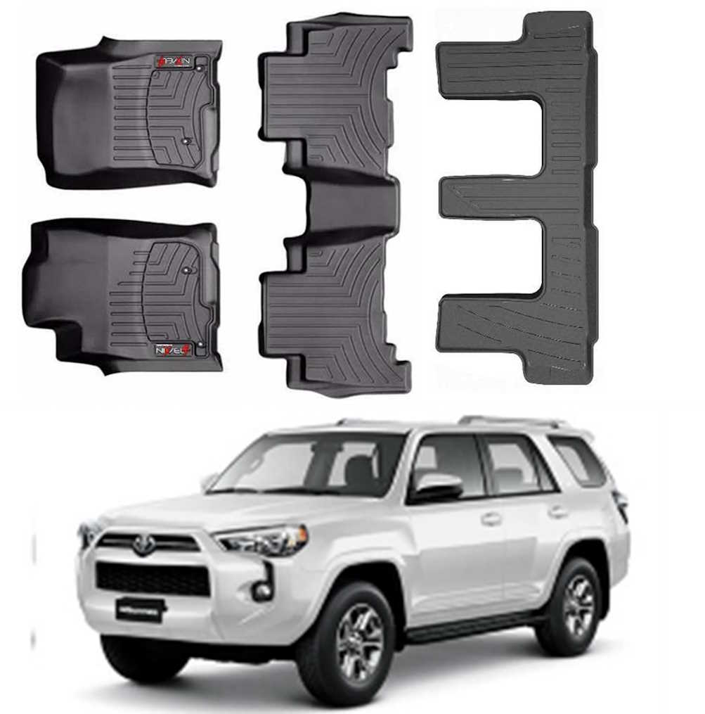 Tapete termoformado Toyota 4Runner 1+2 +3 fila 2015/2024