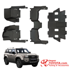 Tapete termoformado 5D - Toyota Prado LC250 1+2+3 fila 2023