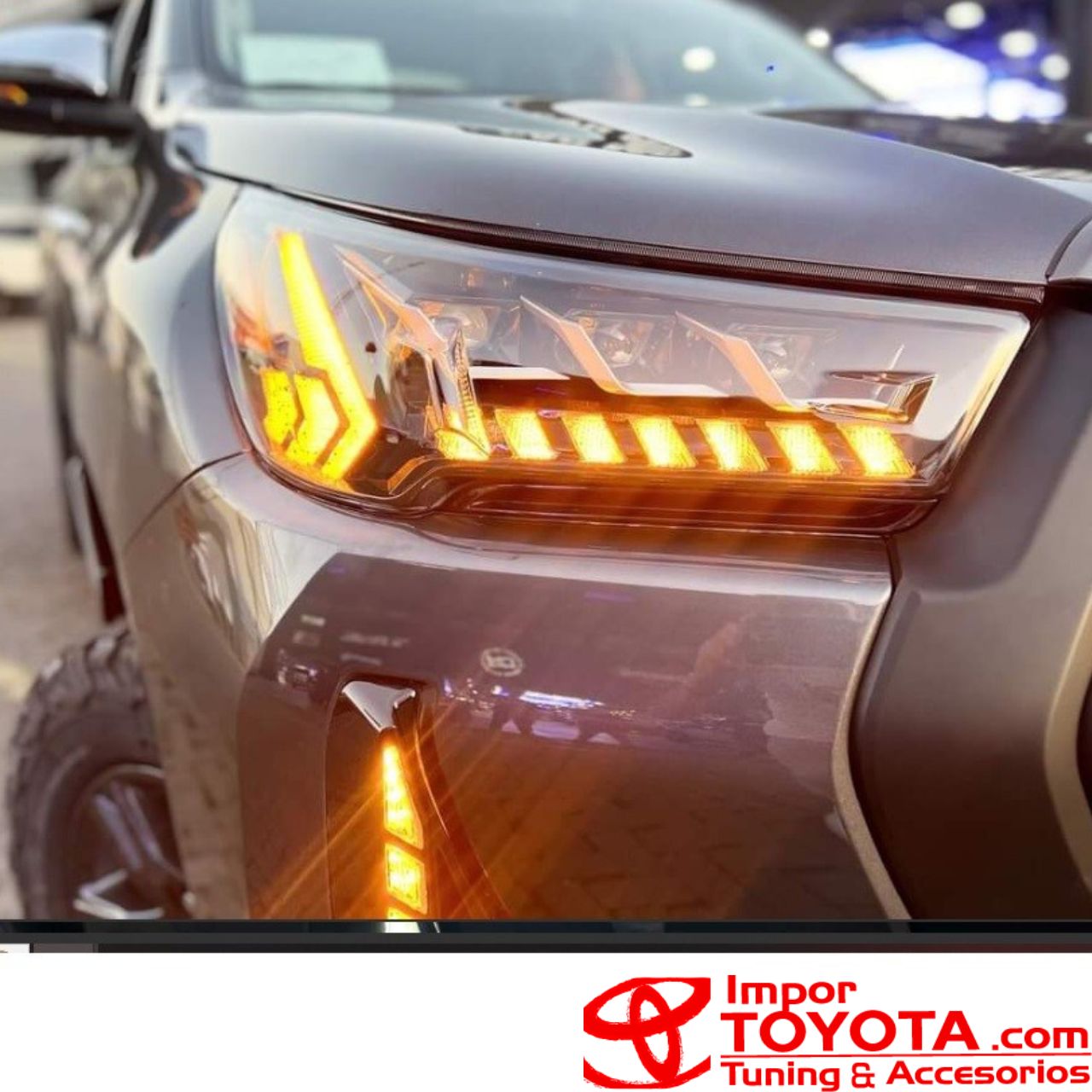 Farolas Buggatti para Toyota Hilux 2021/2024+ - vista 4 - Importoyota Colombia