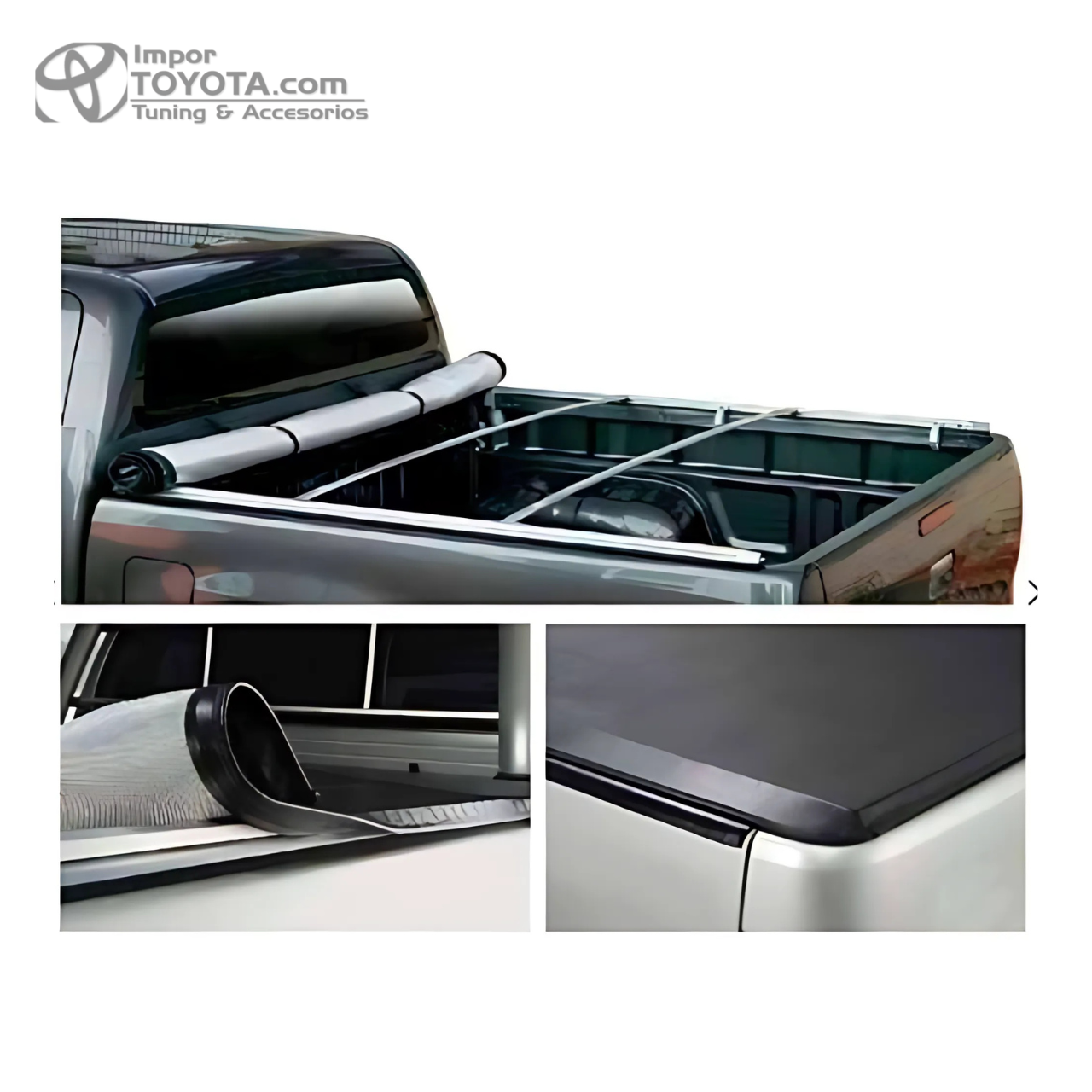 Carpa Plana Enrollable para Hilux, Vigo / Revo Lona de Alta calidad