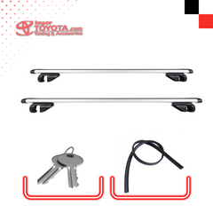 Barras paralelas en Aluminio para techo Plateado