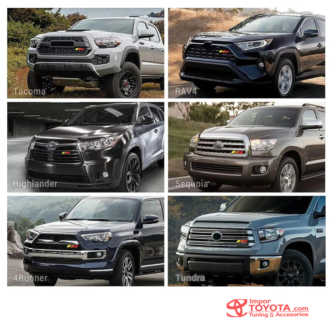 Emblema Bandera TRD para persina frontal