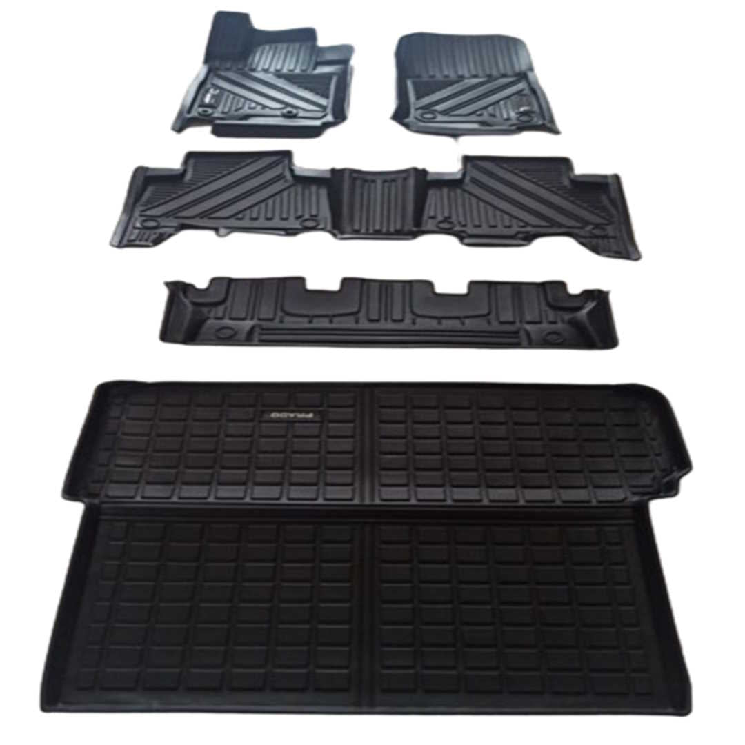 Tapete termoformado Toyota Prado 1+2+3+baul Fila  2010 /2024