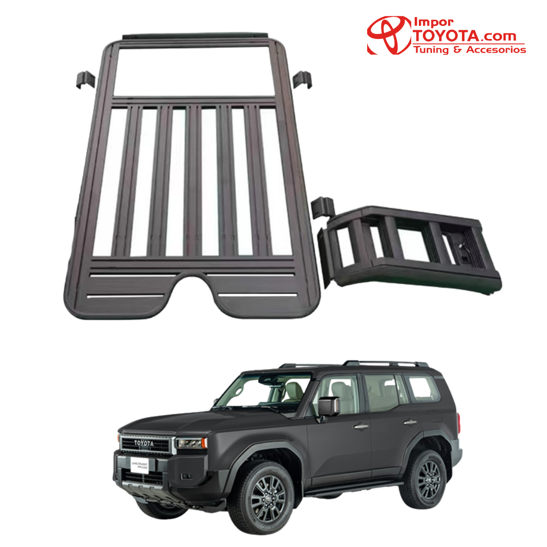 Parrilla con escalera lateral Aluminio - Toyota Prado LC250 2024/2025+