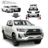 Transformacion / Cambio de Frente para Toyota Hilux 2016-2020 a 2024