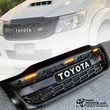 Persiana LED GR Gazoo Racing Toyota Hilux Vigo 2012/2016 letra blanca