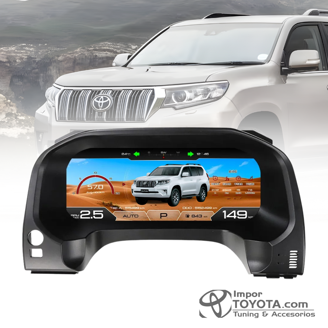 Tacometro Digital LCD para Toyota Prado 2010-2025