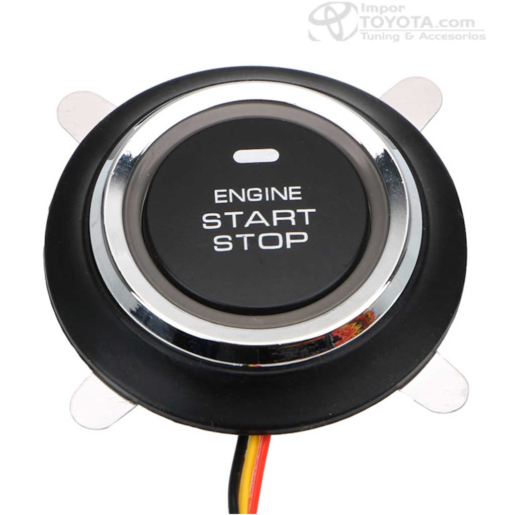 Botón de Encendido Electrónico Toyota con 2 Llaves Logo Original — Push Start PKE