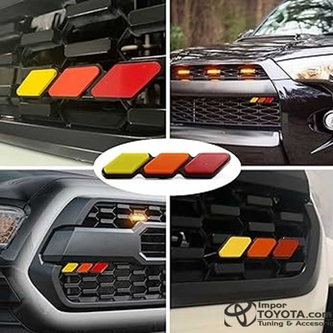 Emblema Bandera TRD para persina frontal