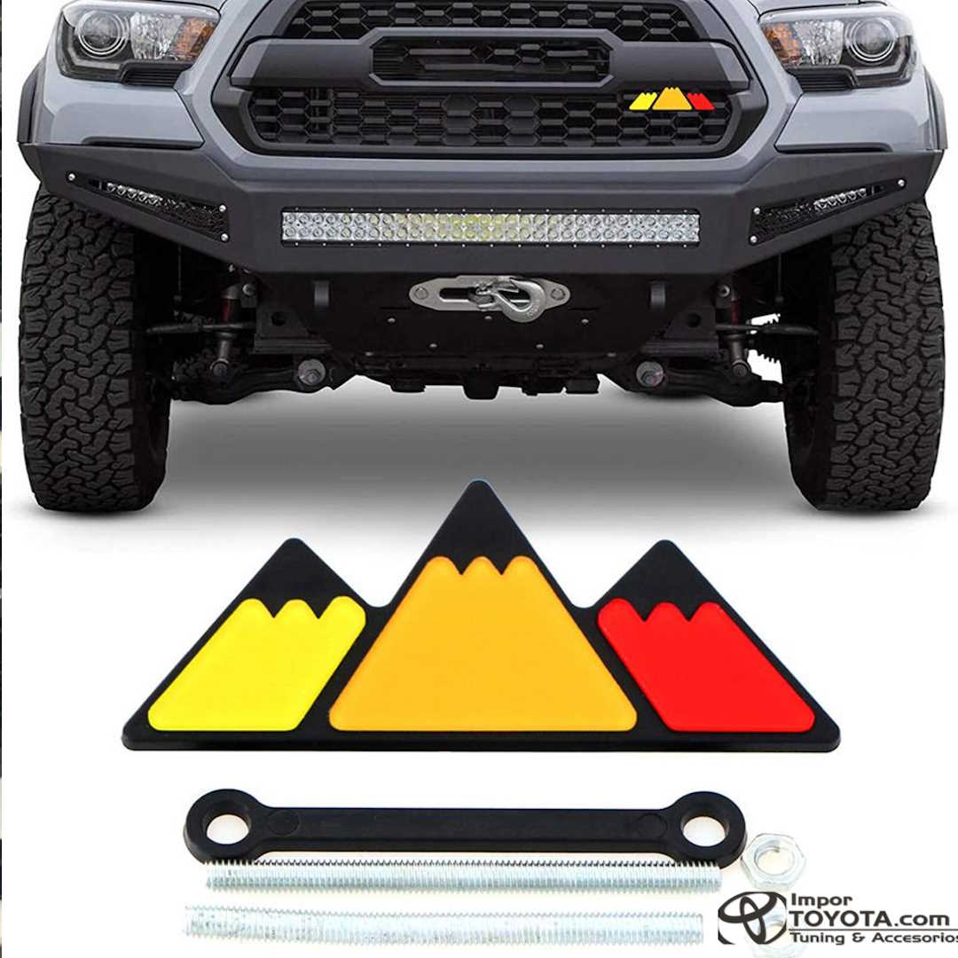 Emblema Bandera montaña TRD para persiana frontal